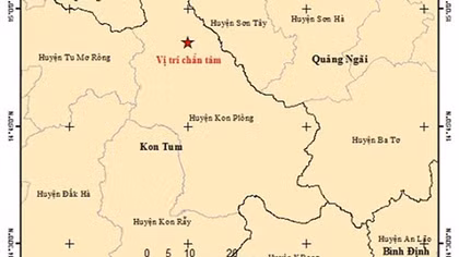 Kon Tum động đất 3,2 độ richter ngay trước bão Noru