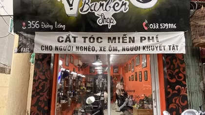 Tiệm cắt tóc miễn phí cho người nghèo tại Hà Nội