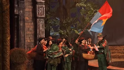 “Bài ca tình yêu” – vở nhạc kịch dung dị, đa sắc màu về cuộc chiến tranh bảo vệ Tổ quốc