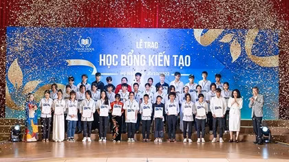 40 học sinh nhận “Học bổng Kiến tạo 2022” của Vinschool