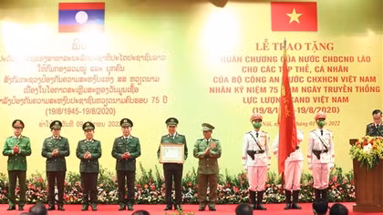 Đưa quan hệ hợp tác giữa hai Bộ Công an Việt Nam- Lào lên tầm cao mới