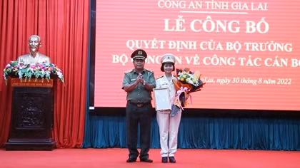 Trung tá Ksor H’Bơ Khắp giữ chức vụ Phó Giám đốc Công an tỉnh Gia Lai