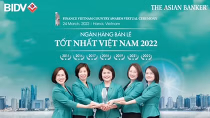 BIDV nhận Giải thưởng "Ngân hàng Bán lẻ tốt nhất Việt Nam 2022"
