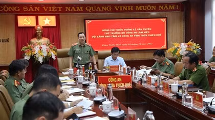 Công an tỉnh Thừa Thiên-Huế tiếp tục đảm bảo tốt tình hình ANTT trên địa bàn