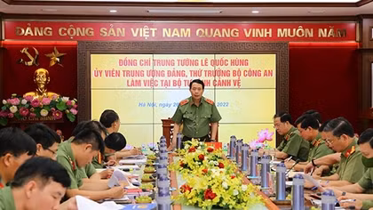 Tiếp tục xây dựng lực lượng Cảnh vệ CAND tinh nhuệ, hiện đại