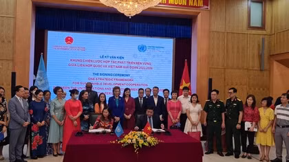 Việt Nam- Liên hợp quốc ký Văn kiện Khung Chiến lược Hợp tác Phát triển Bền vững giai đoạn 2022-2026