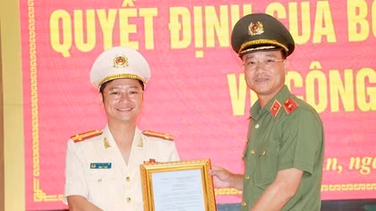 Công an Nghệ An có 2 tân Phó giám đốc