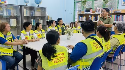 Tập huấn kỹ năng tự vệ cho Tổ nhân dân tuần tra