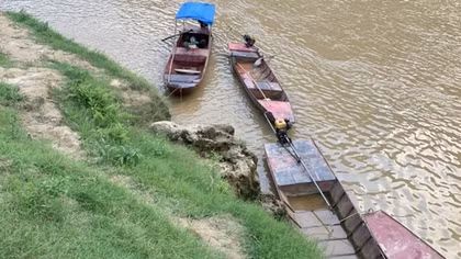 Tìm thấy thi thể bé 1 tuổi trong vụ lật thuyền 5 người mất tích trên sông Chảy