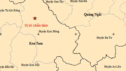 Kon Tum: 8 trận động đất liên tiếp gây rung lắc mạnh