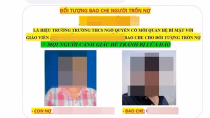 Giáo viên vay tiền, hiệu trưởng bị khủng bố