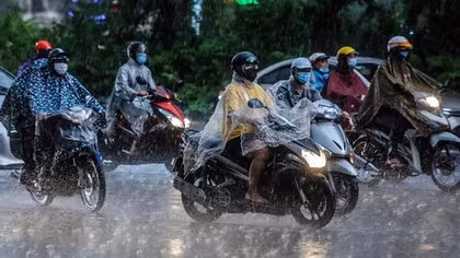 Ba miền mưa to, Hà Nội nhiệt độ giảm