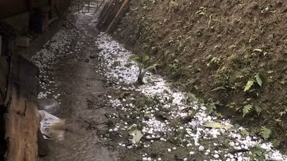 Mưa đá ở nhiều huyện vùng cao Sơn La gây thiệt hại nghiêm trọng