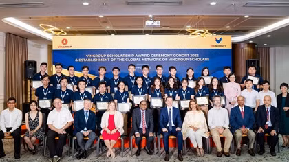 Trao 48 tỷ đồng học bổng cho du học sinh xuất sắc của Việt Nam