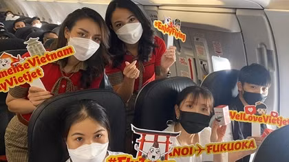 Tưng bừng bay thẳng Hà Nội đến Fukuoka và Nagoya dễ dàng cùng Vietjet