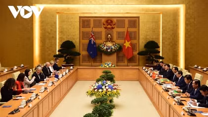 Việt Nam và New Zealand nhất trí đưa kim ngạch hai chiều đạt 2 tỷ USD vào năm 2024