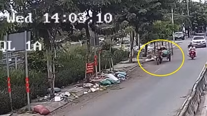 Phạt 4 triệu đồng, tịch thu xe lôi vì đổ trộm chất thải ra đường
