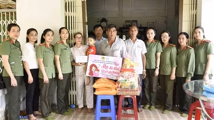 Phụ nữ Công an tỉnh Cà Mau triển khai chương trình “Mẹ đỡ đầu”