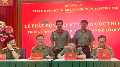 Các học viện, trường CAND ký kết giao ước thi đua “Vì An ninh Tổ quốc”