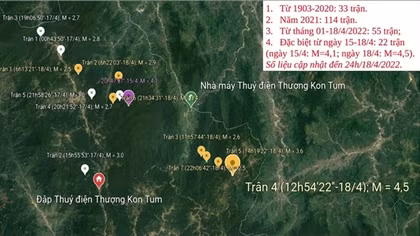 Động đất liên tiếp tại Kon Tum: Sau rung chấn có tiếng nổ lớn trong lòng đất