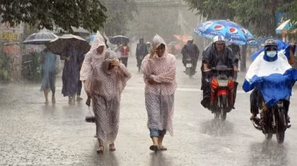 Bắc Bộ và Thanh Hóa mưa to, miền Trung nhiều nơi nắng nóng