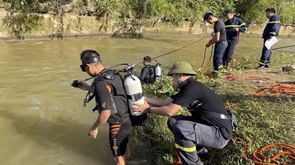 Tìm thấy thi thể thứ 2 trong vụ lật thuyền trên sông Chảy