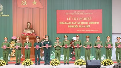 Học viện CSND trao bằng tốt nghiệp cho 300 sinh viên