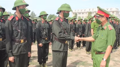 Khai giảng khóa huấn luyện công dân thực hiện nghĩa vụ CAND