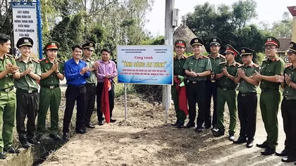 Ý nghĩa thiết thực của công trình thanh niên “Ánh sáng an ninh”