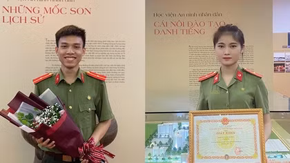 Thành tích ấn tượng và nghị lực của hai Thủ khoa Học viện ANND