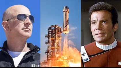 Jeff Bezos đưa diễn viên phim "Du hành giữa các vì sao" vào không gian