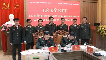 Học viện ANND và Cao đẳng ANND I ký kết quy chế phối hợp