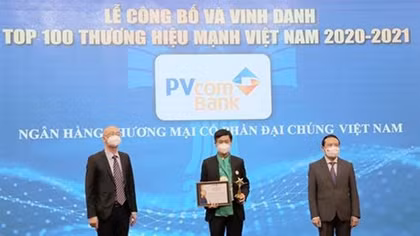 PVcomBank nằm trong Top 100 thương hiệu mạnh Việt Nam năm 2020 – 2021