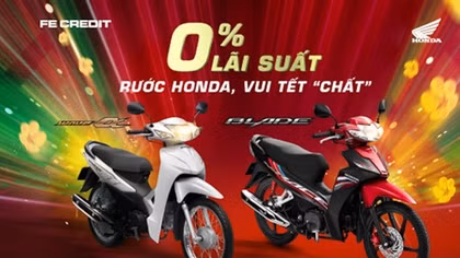 Sắm Honda mới đón Xuân với lãi suất chỉ 0%