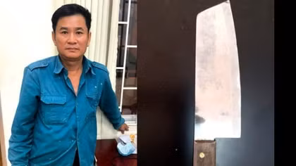 “Thông chốt” không thành, dùng dao chém Công an viên