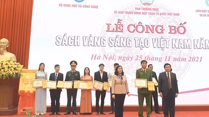 76 công trình, giải pháp sáng tạo được vinh danh trong Sách vàng Sáng tạo Việt Nam 2021