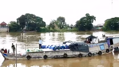 Phát hiện ghe chở hàng lậu quy mô lớn tại khu vực biên giới