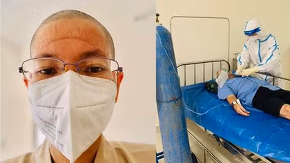 Sư cô tình nguyện ở bệnh viện dã chiến