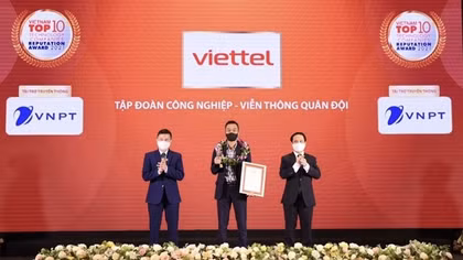 Viettel đứng đầu Bảng xếp hạng Công ty Công nghệ thông tin - Viễn thông uy tín nhất Việt Nam
