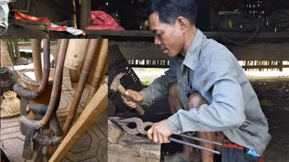 Nghề rèn xà gạc của người Mạ ở Lâm Đồng