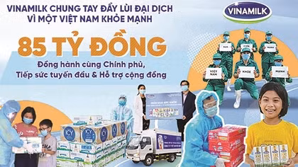 Vinamilk với hành trình tiếp sức tuyến đầu chống dịch tại 50 bệnh viện