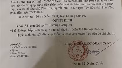 Khởi tố đối tượng chống đối, không chấp hành án dân sự