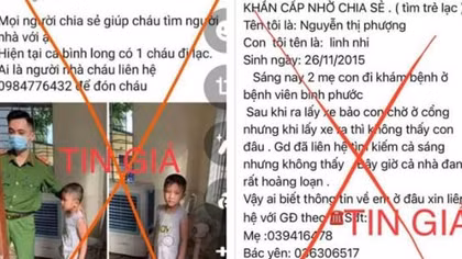 Dùng tài khoản ảo đăng thông tin tìm trẻ lạc để lừa đảo và bán hàng online