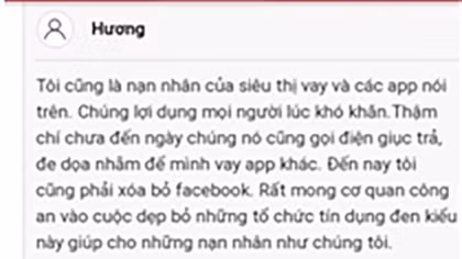 Đọc báo, nhiều nạn nhân của các app “tín dụng đen” kêu cứu