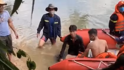 Tìm thấy thi thể 2 hai học sinh đuối nước trên sông Thương
