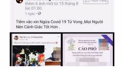 Truy tìm người đăng thông tin sai sự thật về việc tiêm vaccine Trung Quốc tử vong