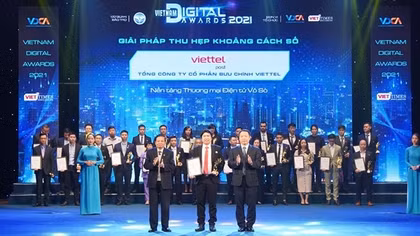 Viettel giành ngôi “quán quân” về số lượng giải thưởng tại Vietnam Digital Awards 2021