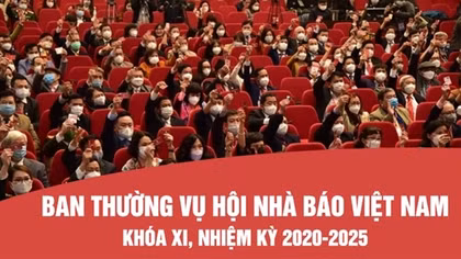 INFOGRAPHIC: Ban Thường vụ Hội Nhà báo Việt Nam khóa XI, nhiệm kỳ 2020-2025