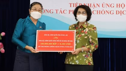 Lào ủng hộ kinh phí cho TP Hồ Chí Minh phòng chống dịch