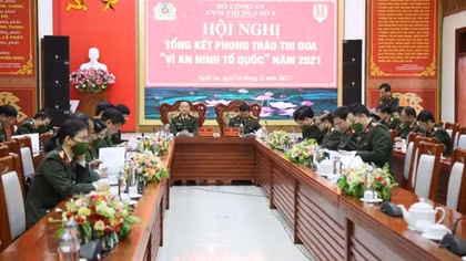 Cụm thi đua số 5 tổng kết phong trào thi đua "Vì an ninh Tổ quốc"